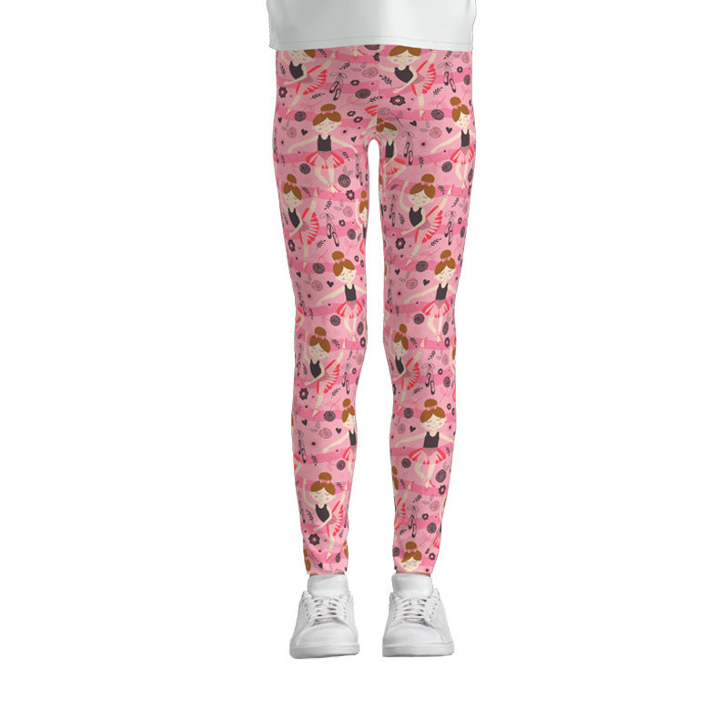 Digital Printing Leggings Girls Leggings Thin Stretch Pants