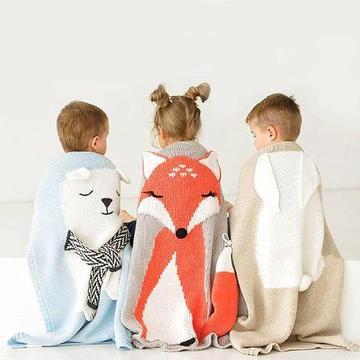 Animal Cartoon Baby Blanket