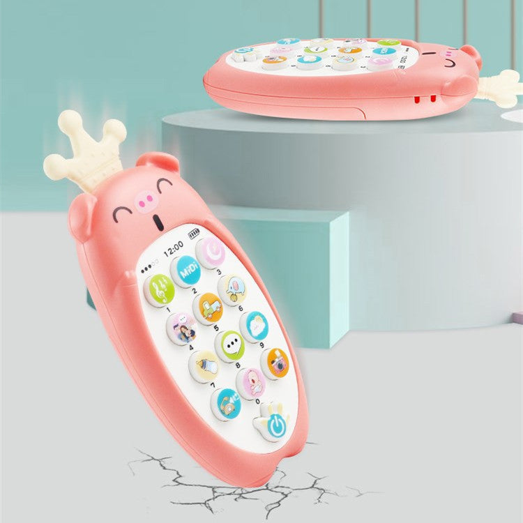 Baby Enlightenment Music Mobile Phone Creative Early Education Can Bite Radish Phone Toys