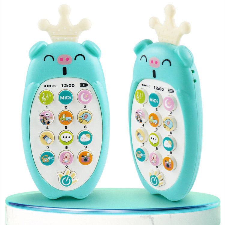 Baby Enlightenment Music Mobile Phone Creative Early Education Can Bite Radish Phone Toys