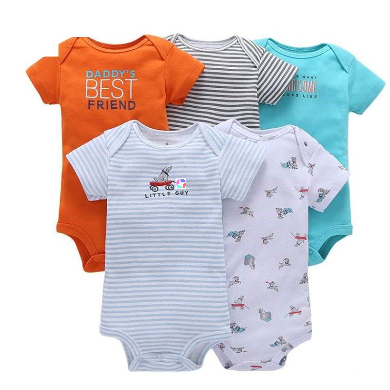 Newborn Baby Cotton Romper 5pcs