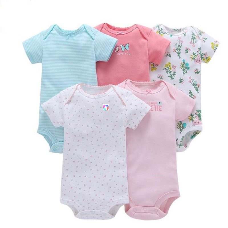 Newborn Baby Cotton Romper 5pcs