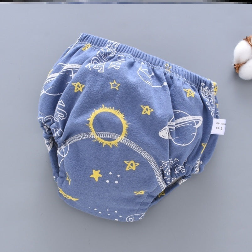 Baby Diaper Pants Cotton Washable Summer Breathable Thin Waterproof