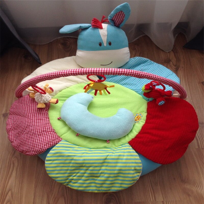 Multifunctional baby inflatable play blanket