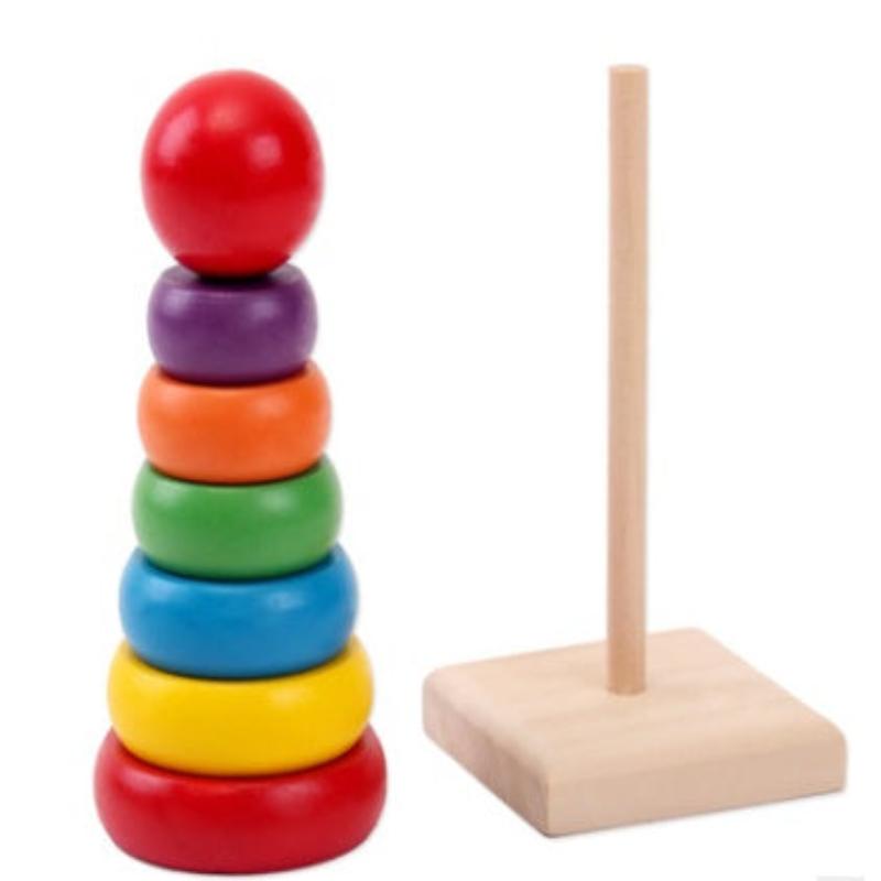 Wooden toys Rainbow Tower