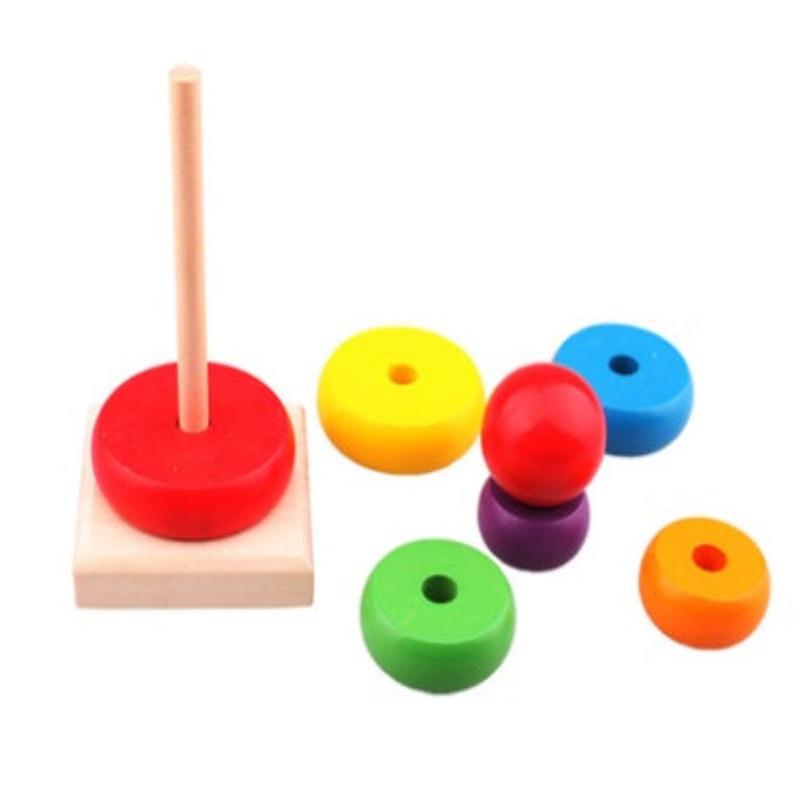 Wooden toys Rainbow Tower