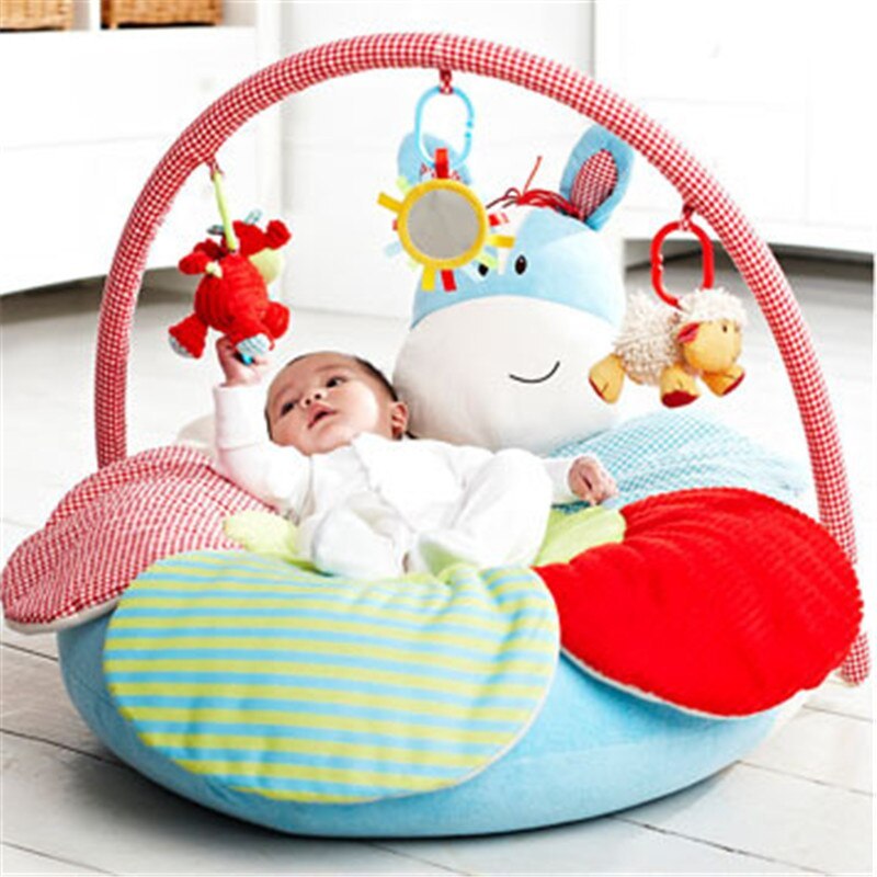 Multifunctional baby inflatable play blanket