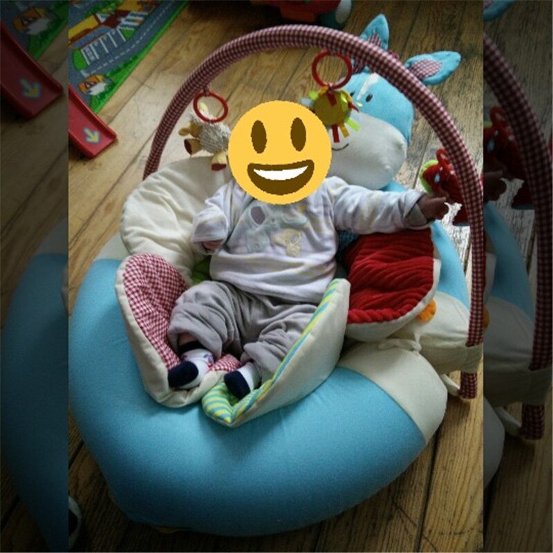 Multifunctional baby inflatable play blanket