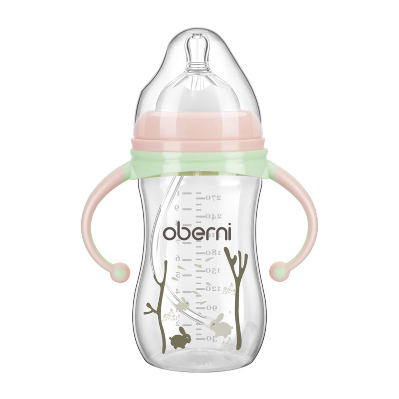 Anti-fall and anti-flatulence feeding bottle