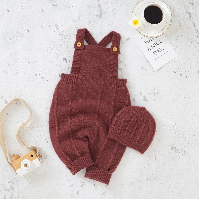 Baby's Sweater Bodysuit Suspender