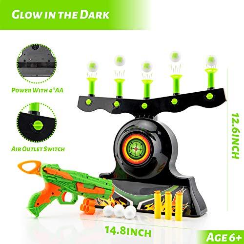 Shooting Targets For Guns Shooting Game Glow In The Dark Floating Ball Target Practice Toys For Kids Boys Hover Shot 1 Blaster Toy Gun 10 Soft Foam Balls 3 Darts Gift,Amazon Platform Banned