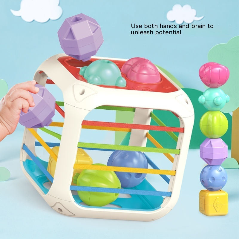 Rainbow Selle Children Education Building Blocks Rattle Toys