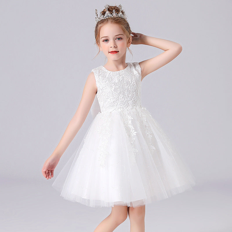 Boy's Formal Dress Fashionable Vest Princess Dress Girl Catwalk Show Clothing