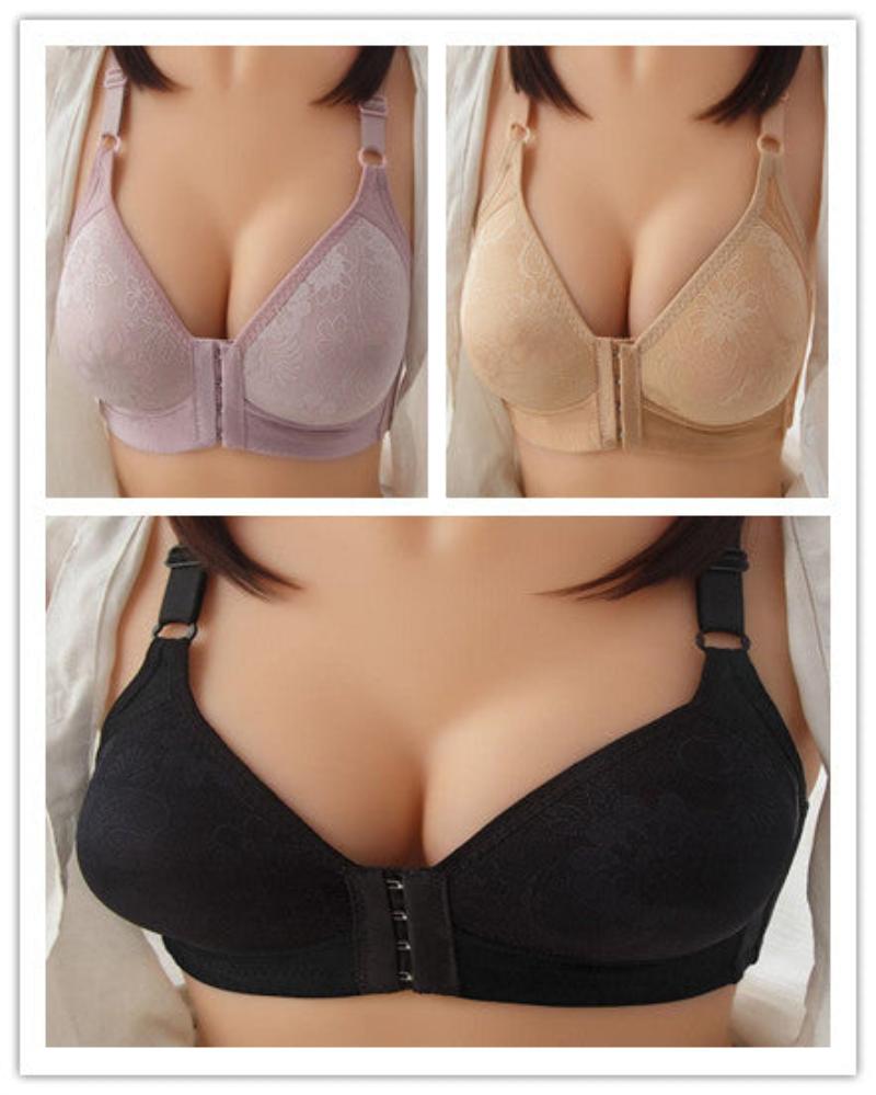 Front Buckle Plus Size Bra