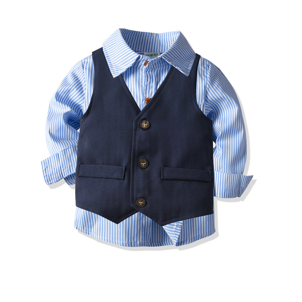 Boys' dress suit British gentleman four-piece suit