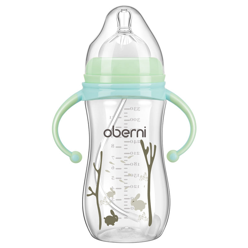 Anti-fall and anti-flatulence feeding bottle