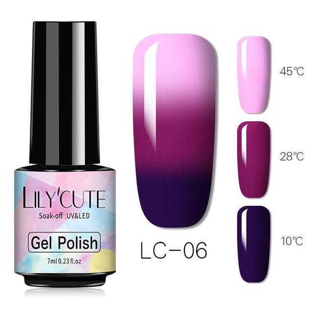 Thermal Gel Color Changing Nail Polish