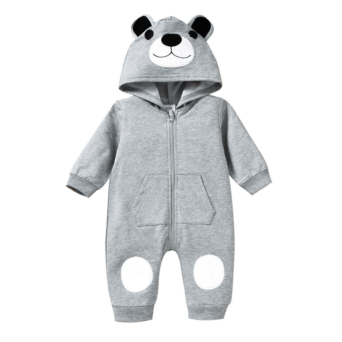 Baby Girls Bear Head Hooded