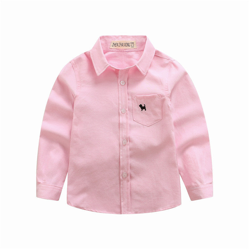 Children's Shirts Boys' Long-sleeved Shirts