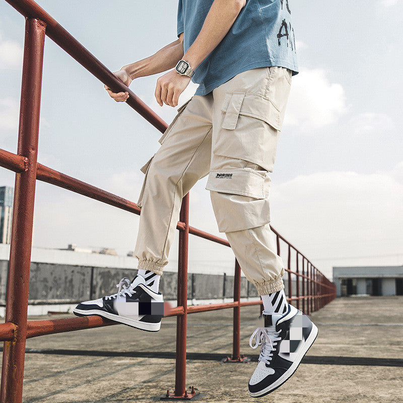 Trend Ins Spring Functional Wind Boys Harem Pants