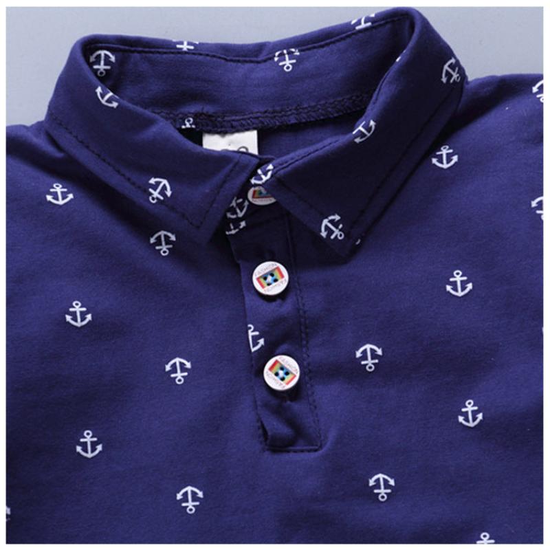 Anchor printed boy boy suit Korean short