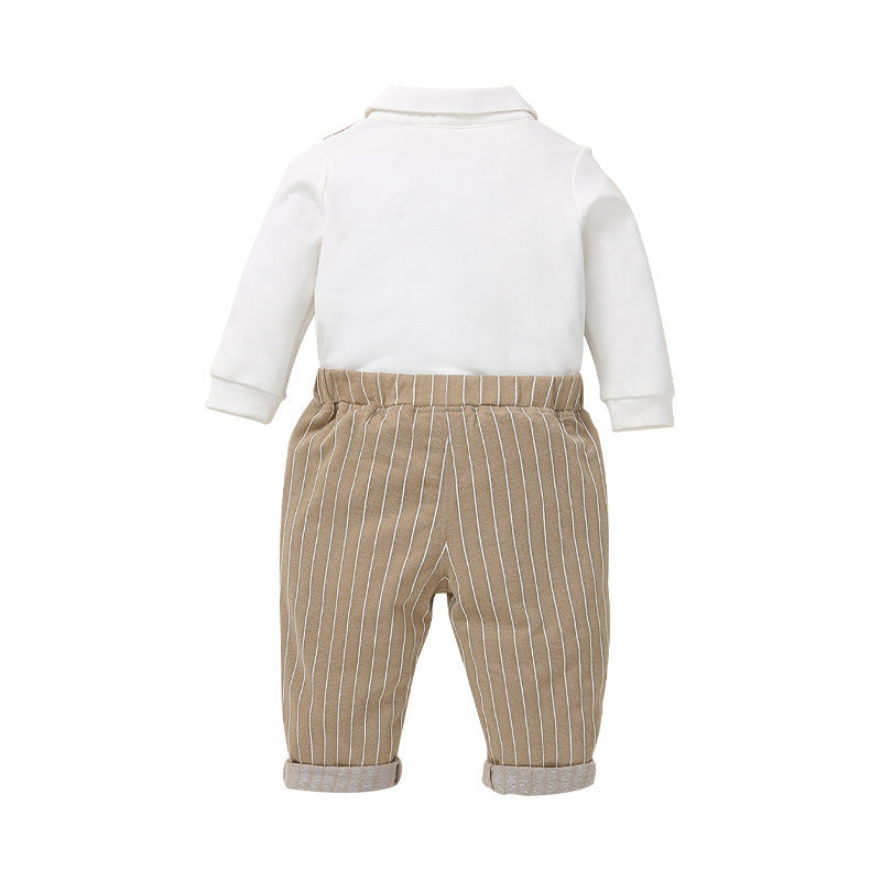 Boys' Dress Set Bib Waistcoat Small Suit