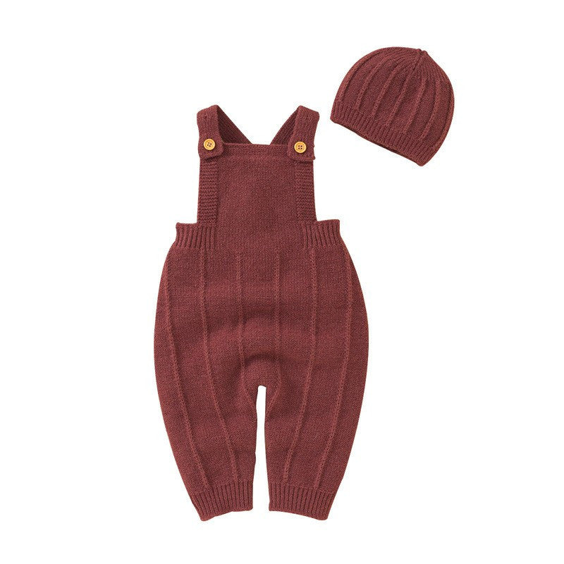 Baby's Sweater Bodysuit Suspender