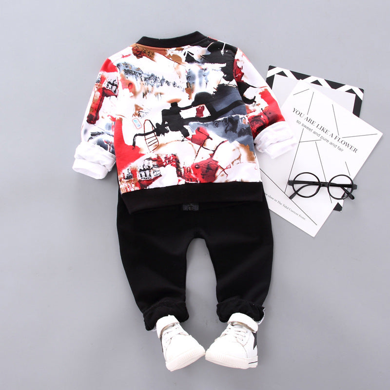 Boys Handsome Autumn And Winter Clothes Three