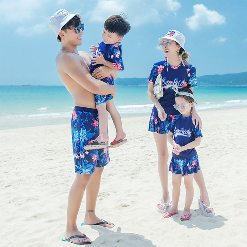 Children's Swimsuit Parent-child Outfit A Family Of Three And Four New Model