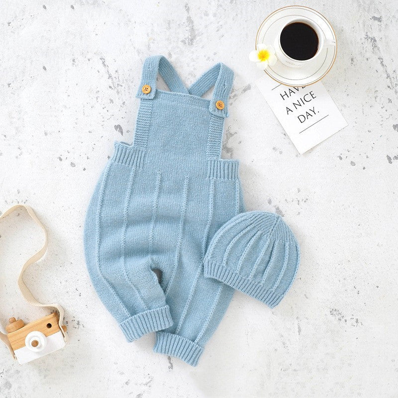 Baby's Sweater Bodysuit Suspender