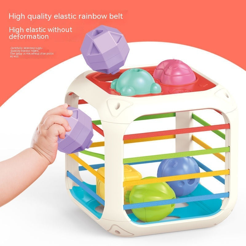 Rainbow Selle Children Education Building Blocks Rattle Toys